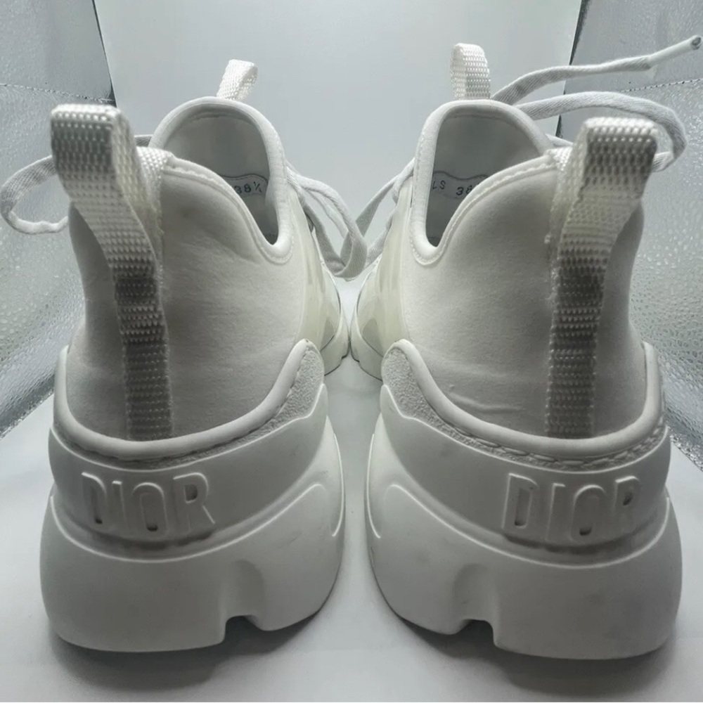 Dior D-Connect Lace Up Sneakers White Sz 38.5 8.5 - Picture 7 of 10